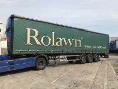 M & G Trailers 13.6m Tri-Axle Curtainside Single Deck Semi-Trailer, chassis no. 35694, ID no.