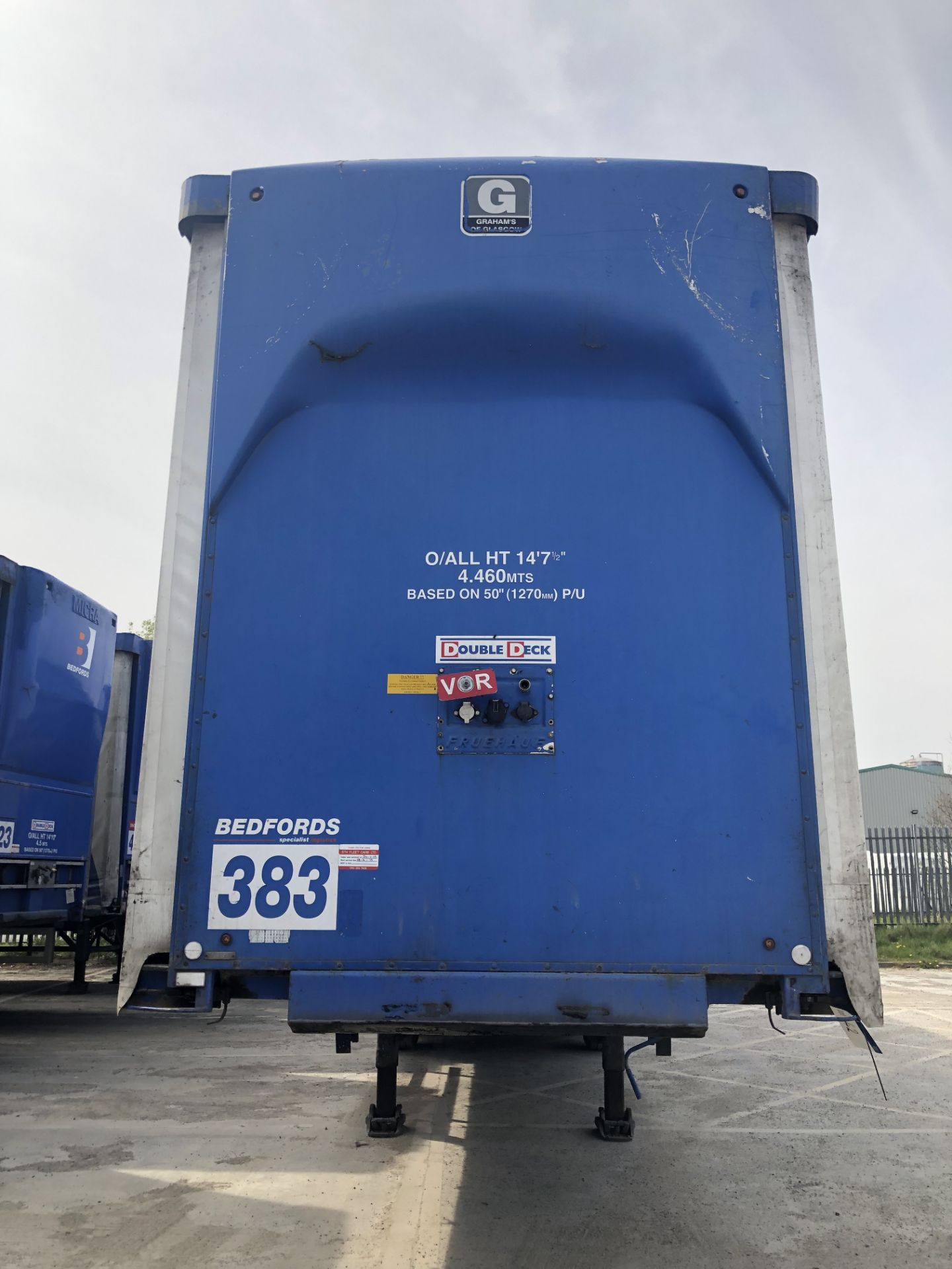 Fruehauf 13.6m Tri-Axle Curtainside Double Deck Semi-Trailer, chassis no. 4W667712, ID no. - Bild 9 aus 10