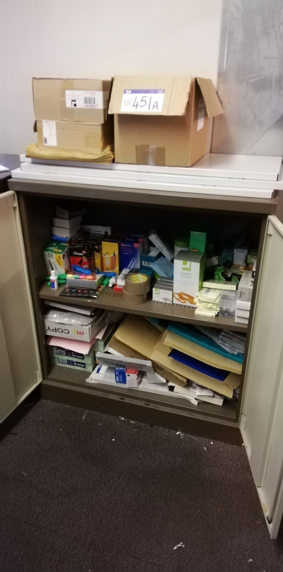 Quantity of Stationary, as set out in and on to of cupboard (lot located at Bedfords Limited (In