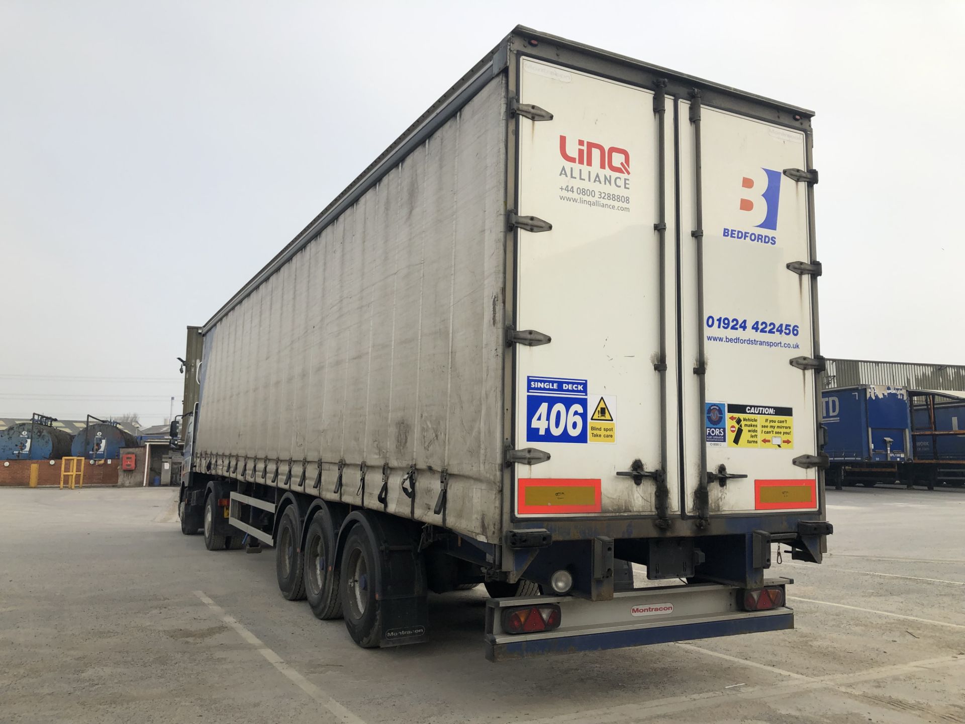 Montracon 13.6m Tri-Axle Curtainside Single Deck Semi-Trailer, chassis no. 101243, ID no. C317902, - Bild 4 aus 11