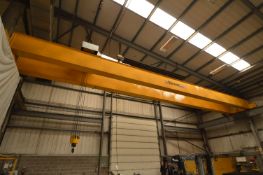 Street TWIN GIRDER OVERHEAD TRAVELLING CRANE, serial no. Z328902A, year of manufacture 2008, approx.