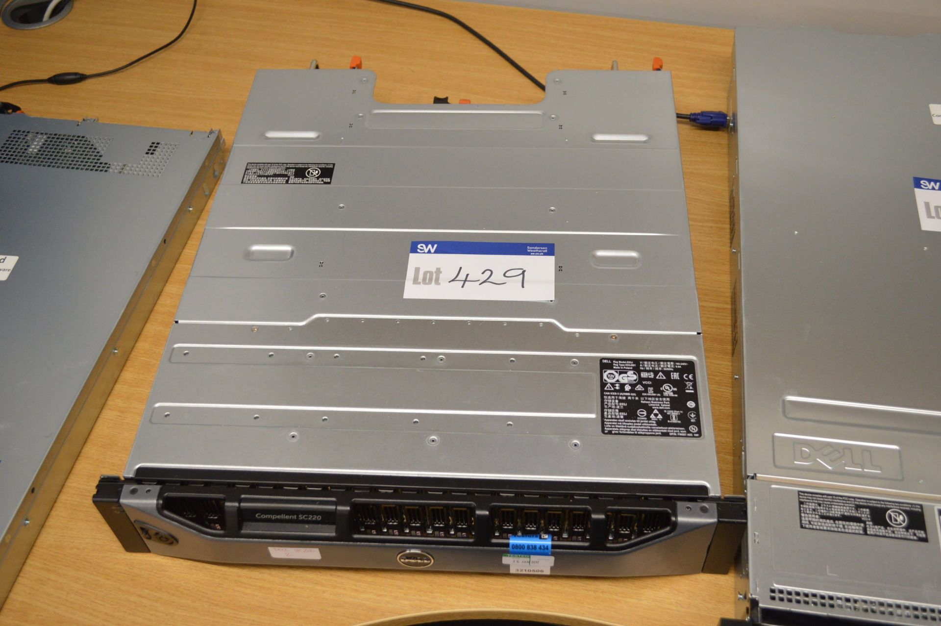 Dell Compellent SC220 Rack Mount Server, with 24 X 1.92TB SSD cards (kindly offered for sale on