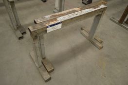 One Pair of Steel Trestles, each approx. 1.3m x 800mm high