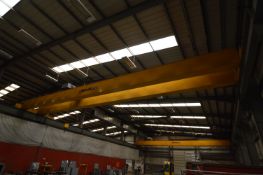 Street TWIN GIRDER OVERHEAD TRAVELLING CRANE, serial no. Z328902B, year of manufacture 2008, approx.
