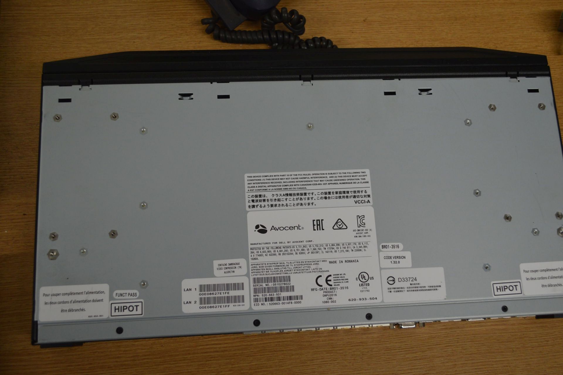 Dell MPU2016 KVM Switch (kindly offered for sale on behalf of another vendor) - Image 2 of 2