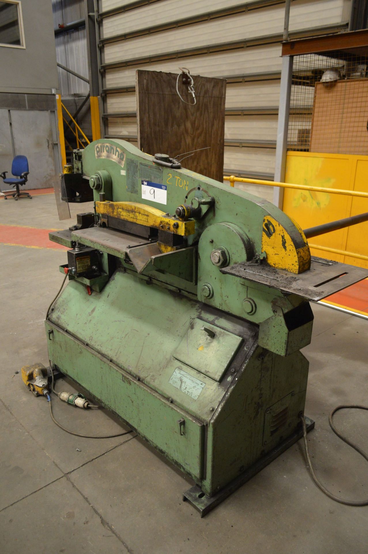 Piranha P70 HYDRAULIC IRON WORKER, serial no. P70-994, with tooling as set out - Image 2 of 6