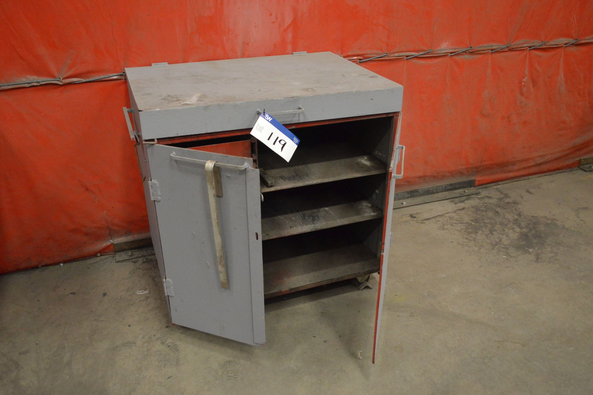 Mobile Steel Cabinet, approx. 1.06m x 760mm x 1.05m high
