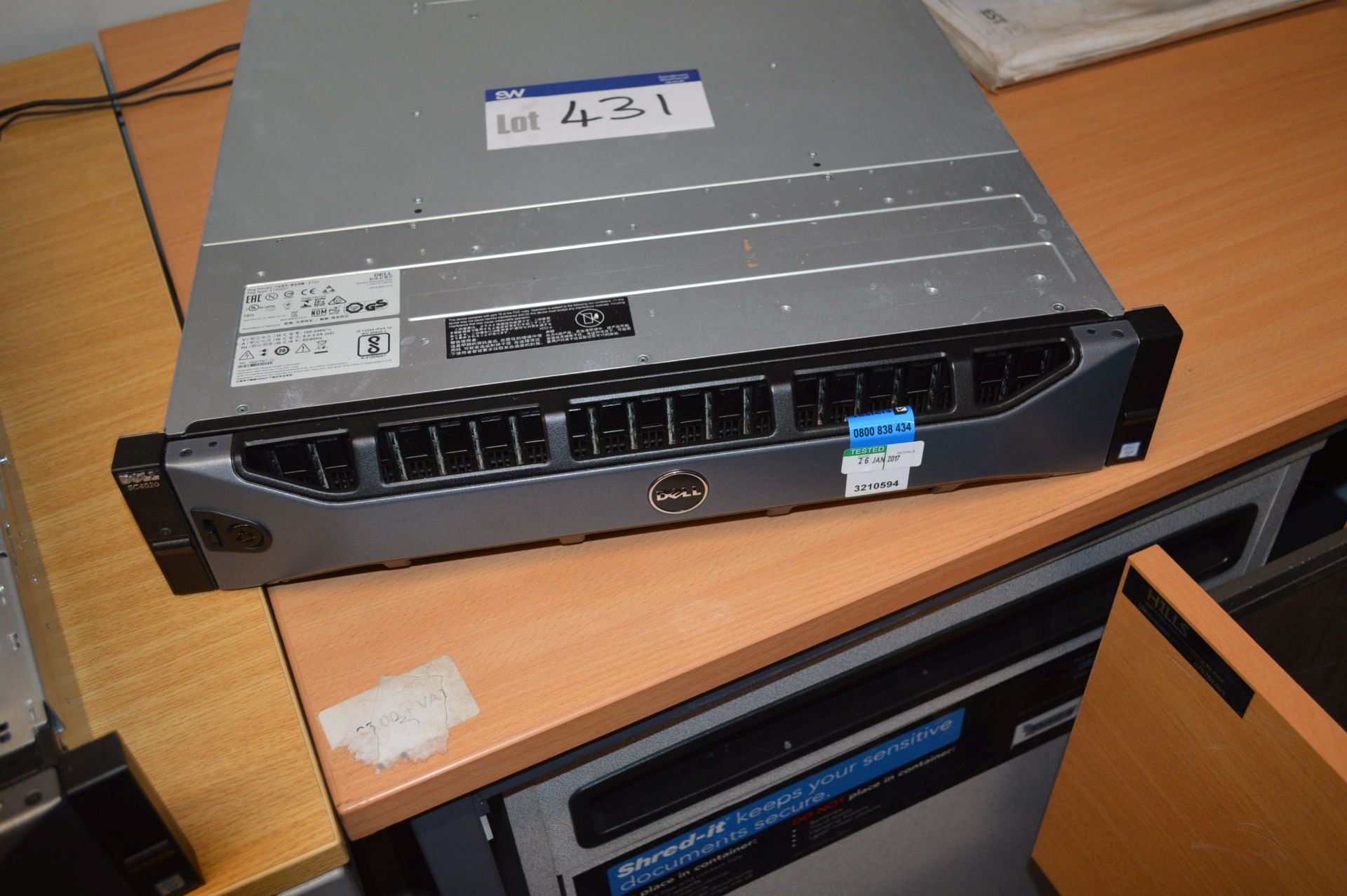 Dell SC4020 Rack Mount Server, with 24 x 1.92TB SSD cards (kindly offered for sale on behalf of - Image 3 of 3
