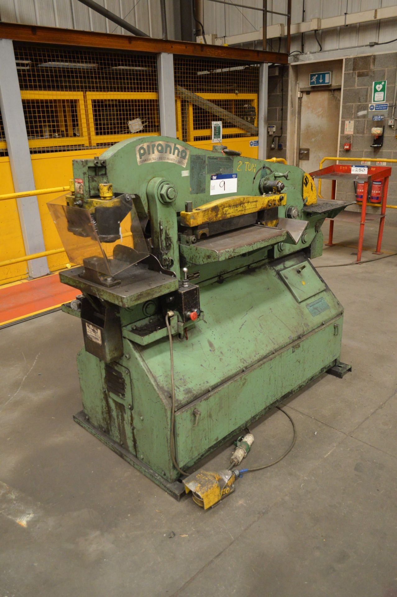 Piranha P70 HYDRAULIC IRON WORKER, serial no. P70-994, with tooling as set out