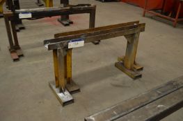 One Pair of Steel Trestles, each approx. 1.5m x 800mm high