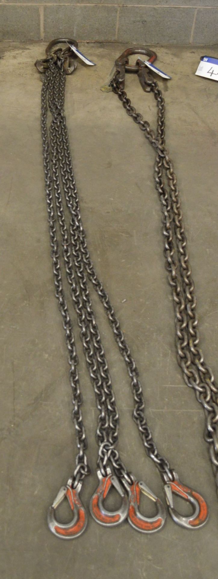 Pewag Four Leg Chain Sling, approx. 2.9m long, with tensioners
