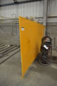 Floor/ Wall Mounted Welding Screen, approx. 4m x 2.1m high