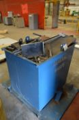 Fork Lift Truck Tip Skip, with mild steel off-cut contents