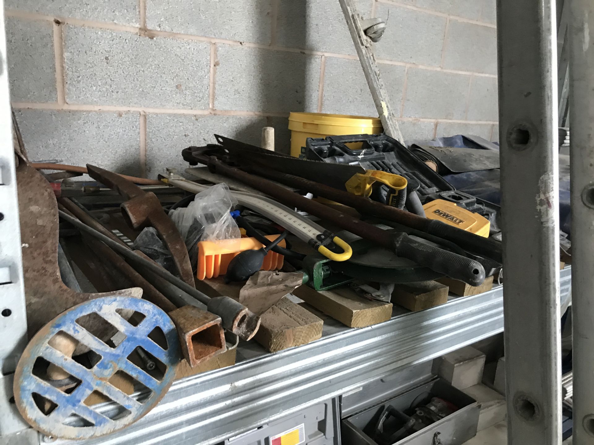 Assorted Hand Tools, on one bay of rack - Image 2 of 2