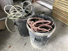 Assorted Hoses, as set out in two bins