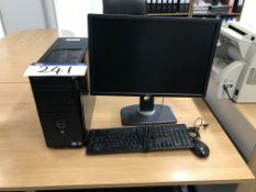 Dell Vostro Intel Core i3 Personal Computer, with flat screen monitor, keyboard and mouse (hard disk