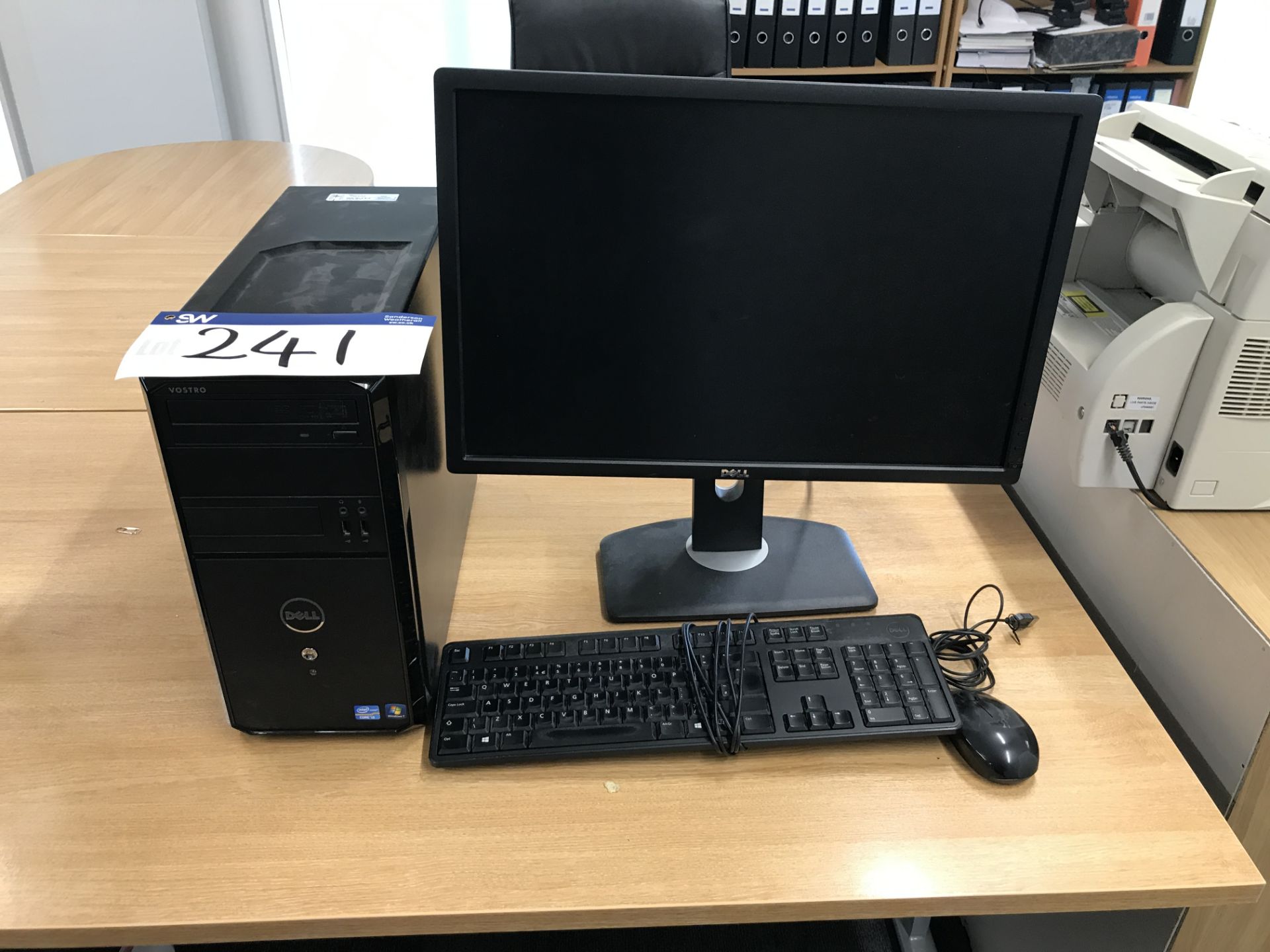 Dell Vostro Intel Core i3 Personal Computer, with flat screen monitor, keyboard and mouse (hard disk