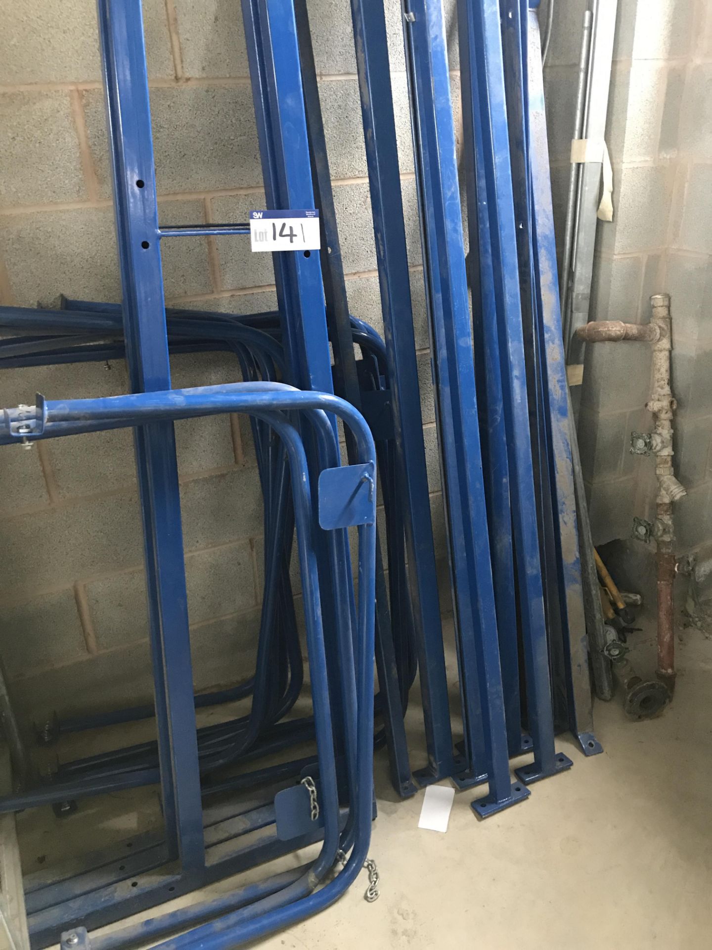 Assorted Steel Frames/ Railing, as set out against wall - Bild 3 aus 3