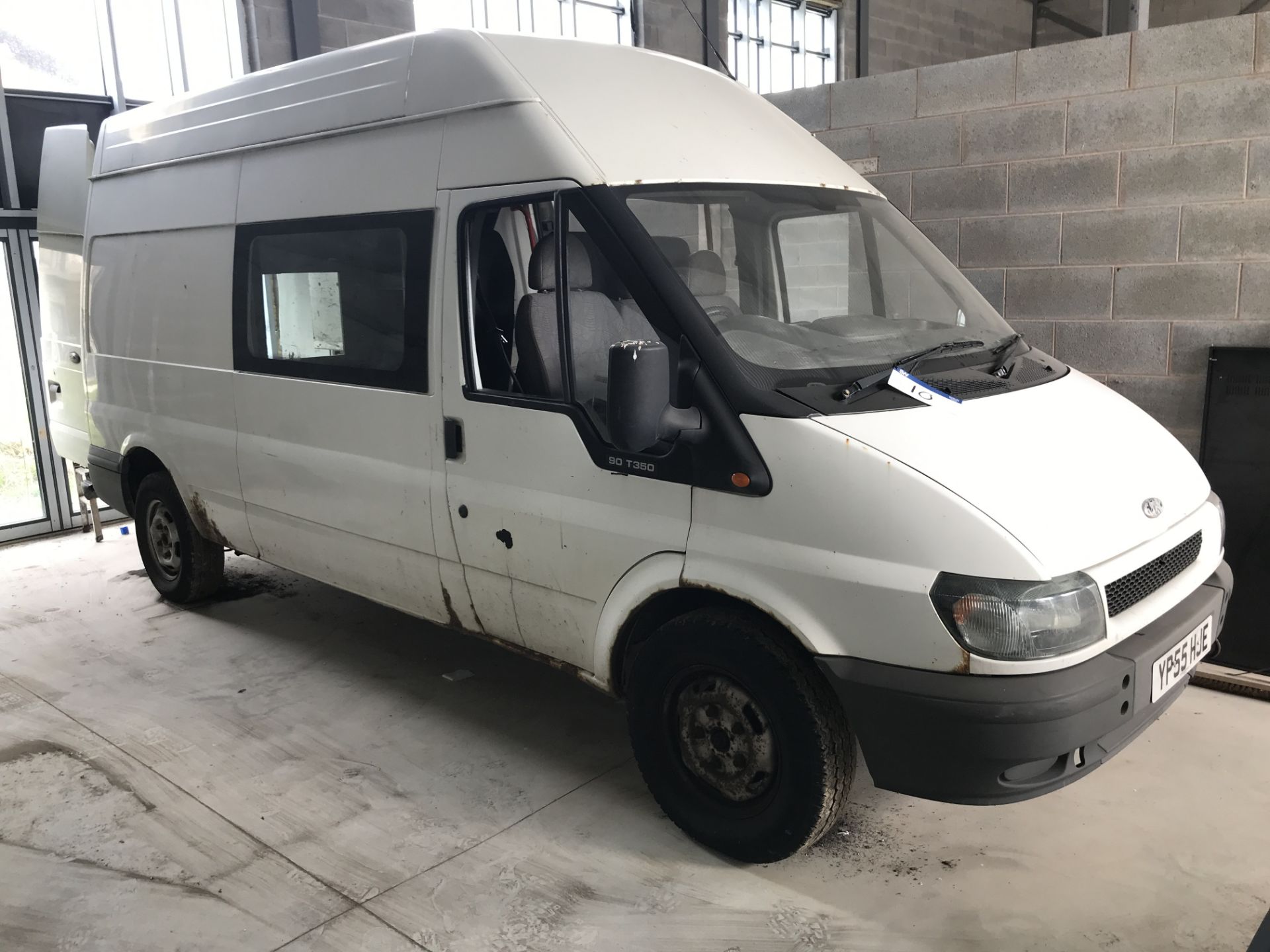 Ford Transit 350 LWB Diesel Panel Van, registration no. YP55 HJE, date first registered 29/11/