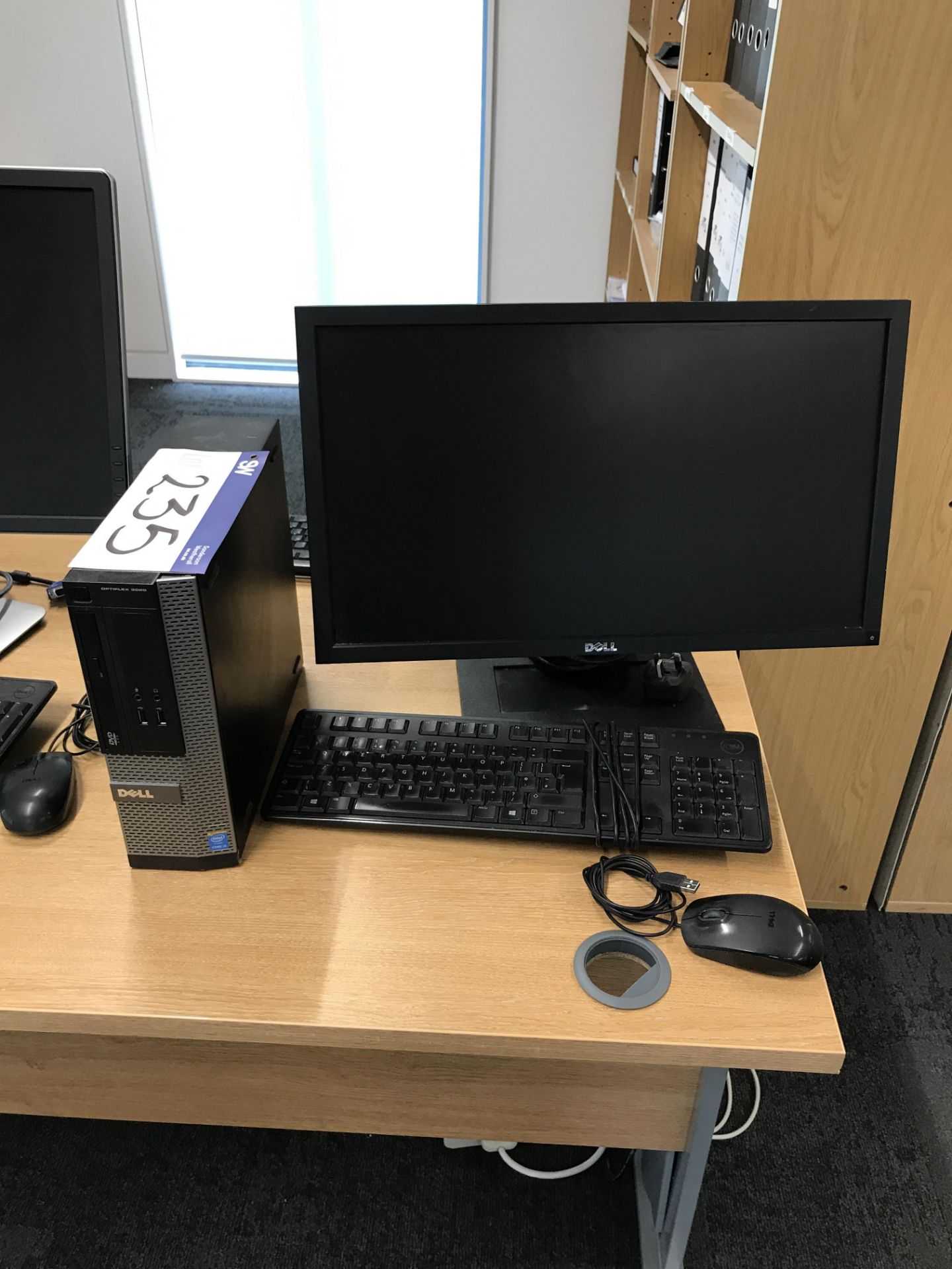 Dell Optiplex 3020 Intel Core i5 & i3 Personal Computers, with two flat screen monitors, keyboards