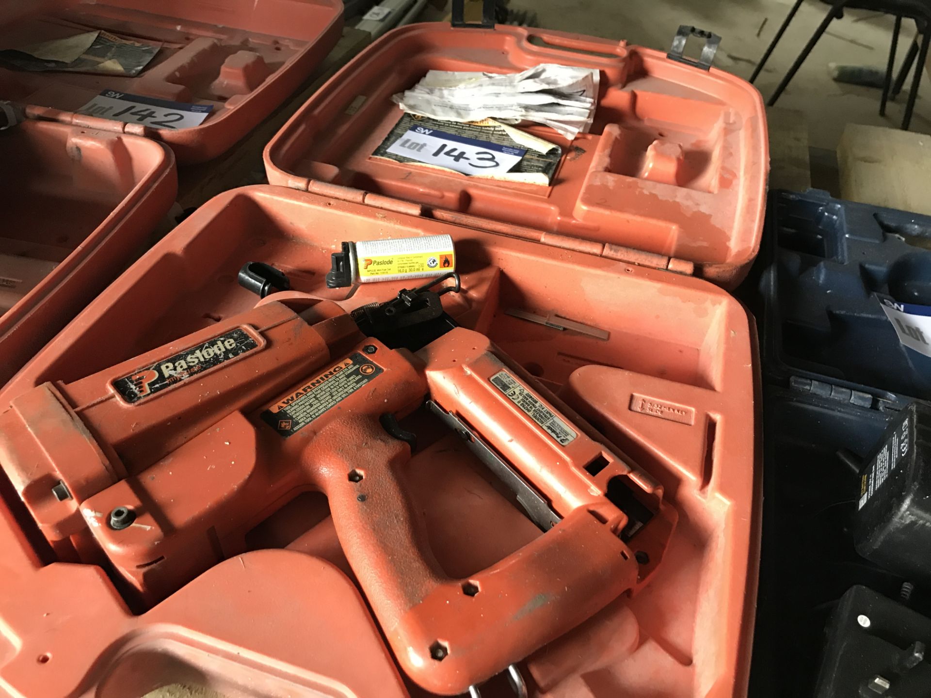 Paslode Impulse Utility Flaming Nailer, with carry case