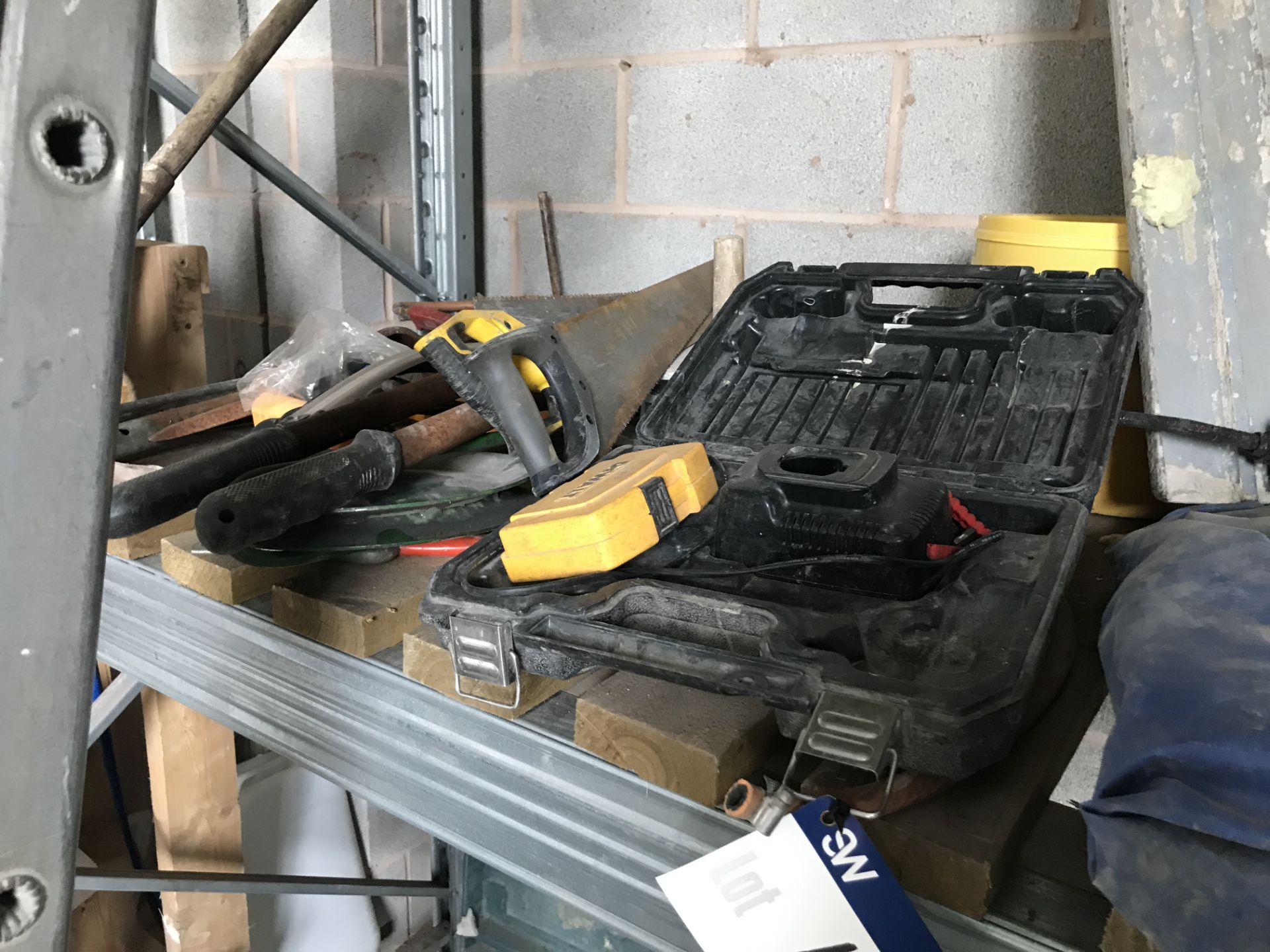 Assorted Hand Tools, on one bay of rack