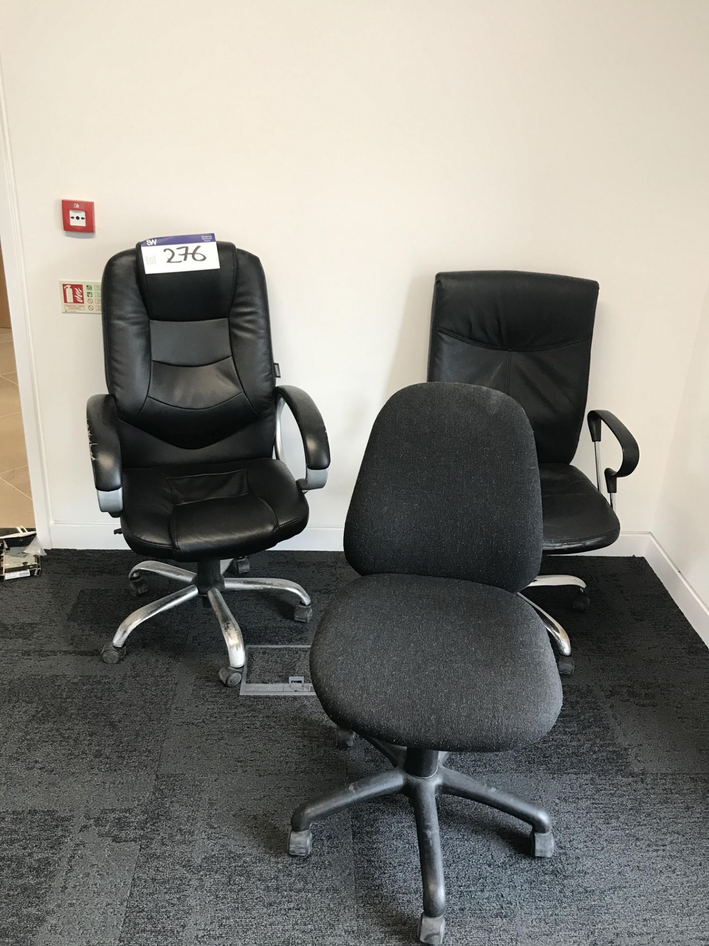 Three Assorted Swivel Chairs