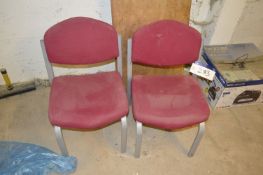 Two Fabric Upholstered Stand Chairs