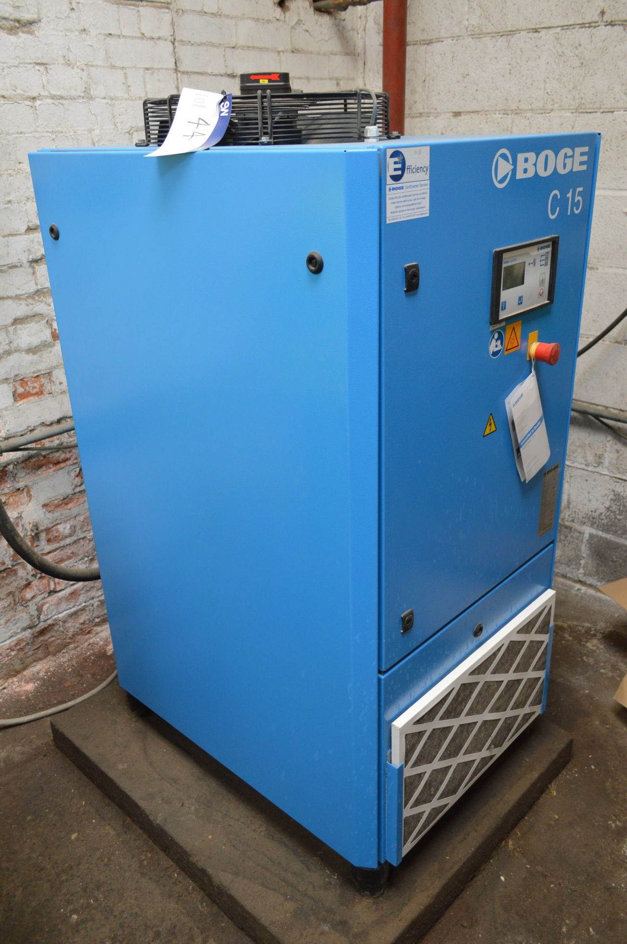 Boge C15 PACKAGED AIR COMPRESSOR, serial no. 5108452, year of manufacture 2017, 4499 hours (at