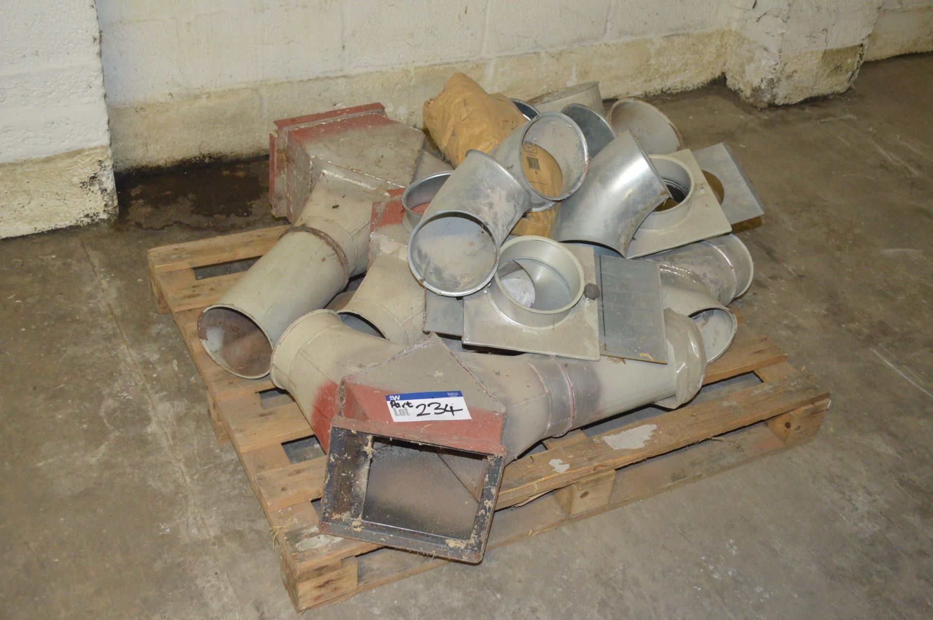 Assorted Ductwork & Fittings, on three pallets/ post pallets - Image 5 of 8