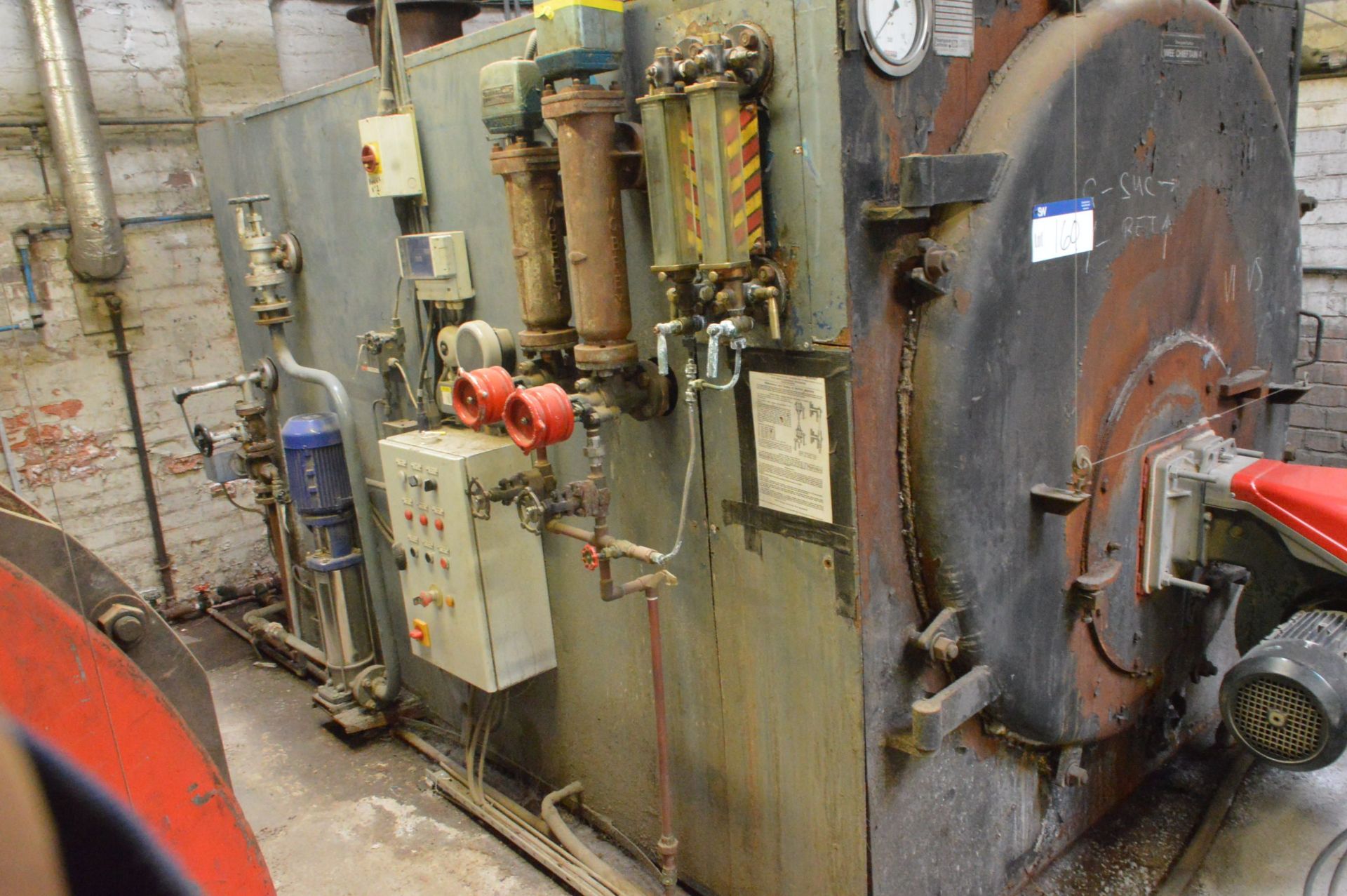 Thompson Cochran Wee Chieftain 4 6170 lbs/ hour Steam Boiler, serial no. JTC 4 3339, year of - Bild 2 aus 3