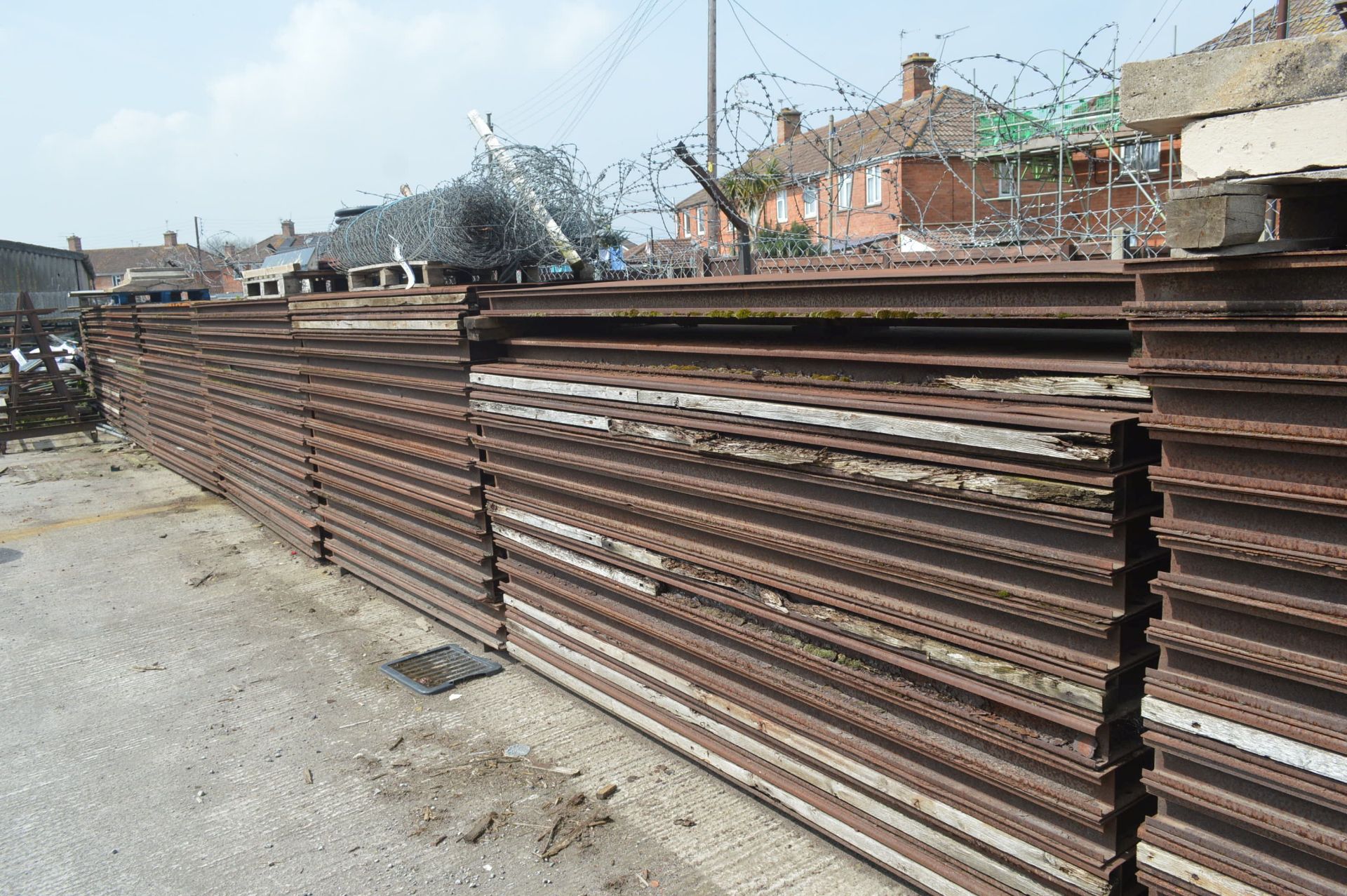 Approx. 213 TWIN WALL STEEL BIN PANELS, mainly 2.27m/ 2.88m x 1.2m x 95mm - Image 7 of 7