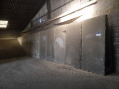 12 Pre-Cast Concrete A-Frame Grain Walling Sections, each approx. 1.2m x 700mm x 2.4m high (SEE