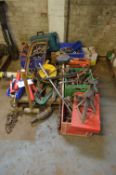 Assorted Hand Tools & Equipment, on one pallet