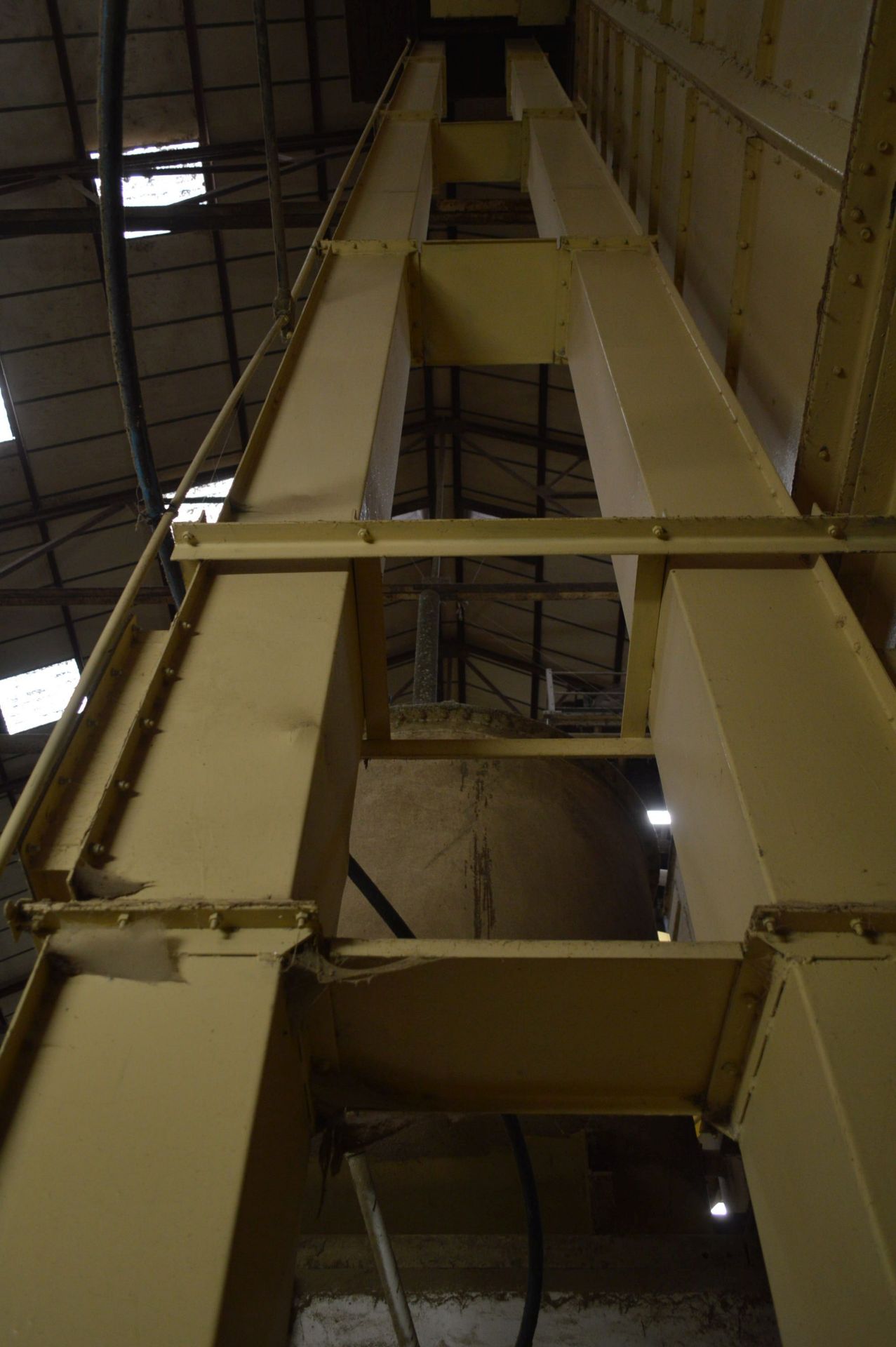 Approx. 300mm BELT & BUCKET ELEVATOR, approx. 16.5m centres high, with electric motor drive (E1) - Image 4 of 5