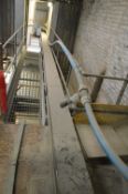 200mm Chain & Flight Conveyor, approx. 10.5m centres long, with electric motor drive and one