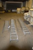 Assorted Alloy Ladders, as set out