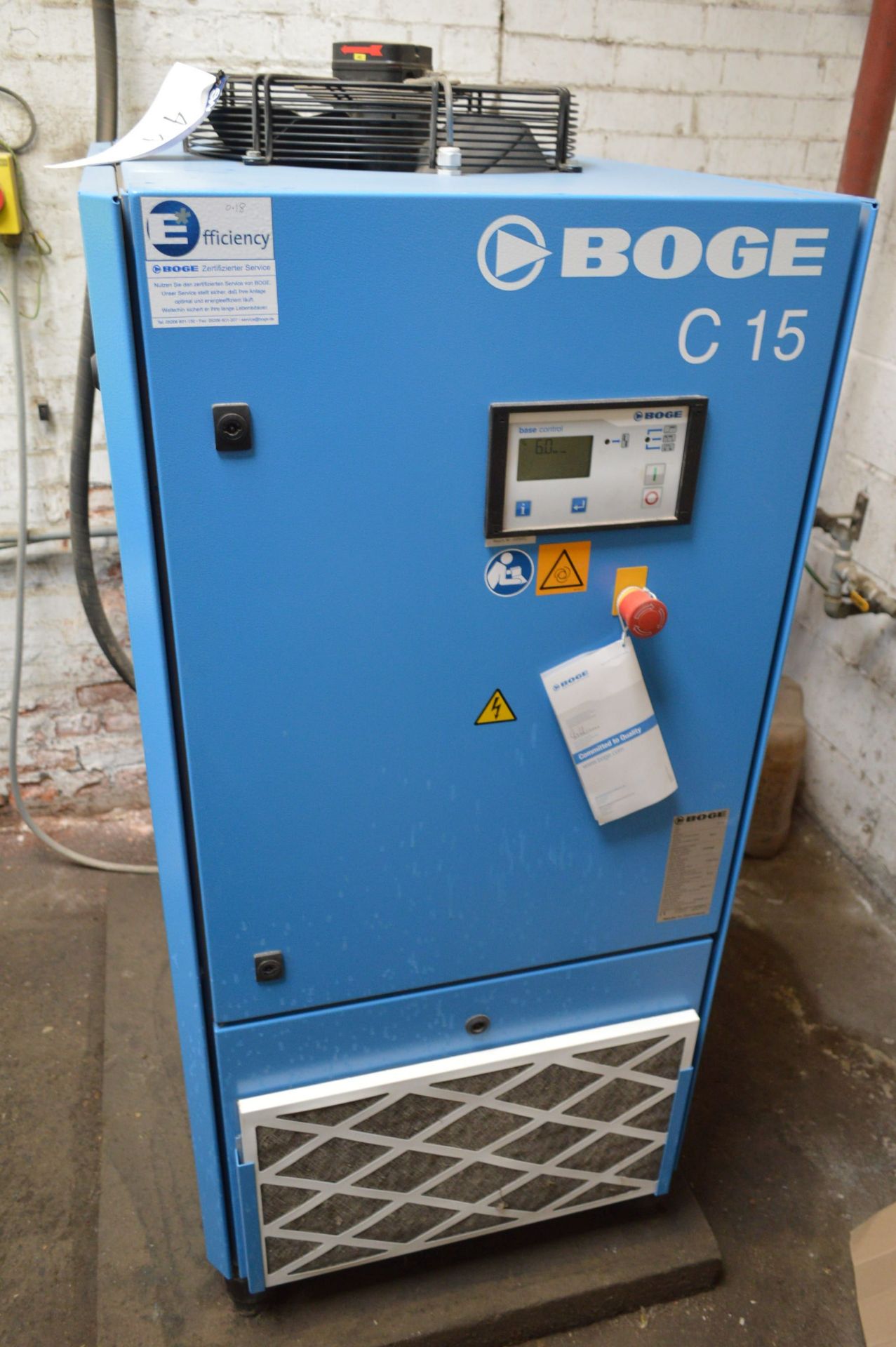 Boge C15 PACKAGED AIR COMPRESSOR, serial no. 5108452, year of manufacture 2017, 4499 hours (at - Image 2 of 4