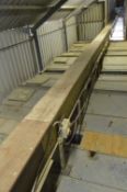 Approx. 200mm Chain & Flight Conveyor, approx. 20m centres long, with geared electric motor, nine