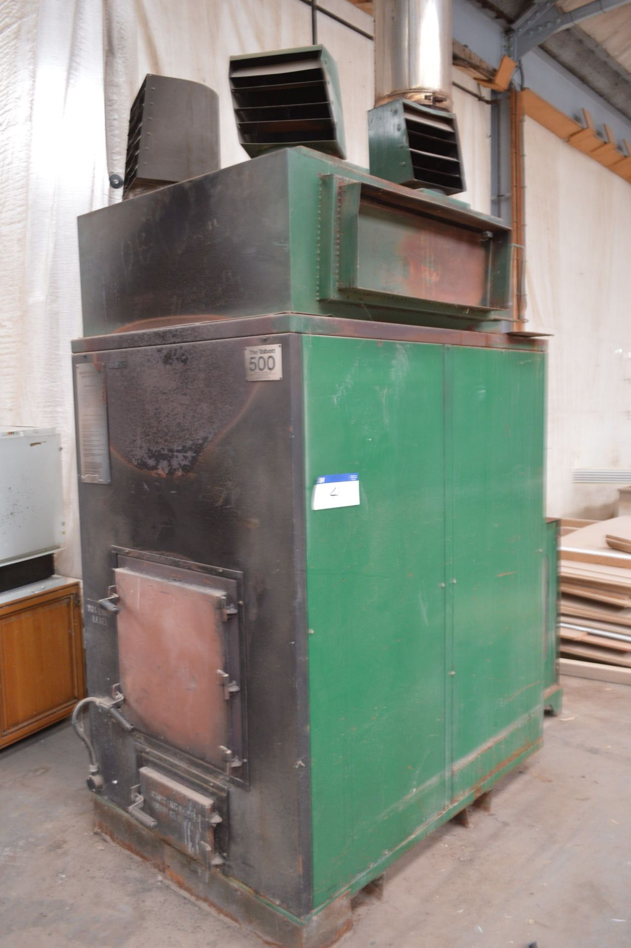 Talbott Waste Wood Burner (hole in roof to be made watertight by purchaser) - Image 2 of 2