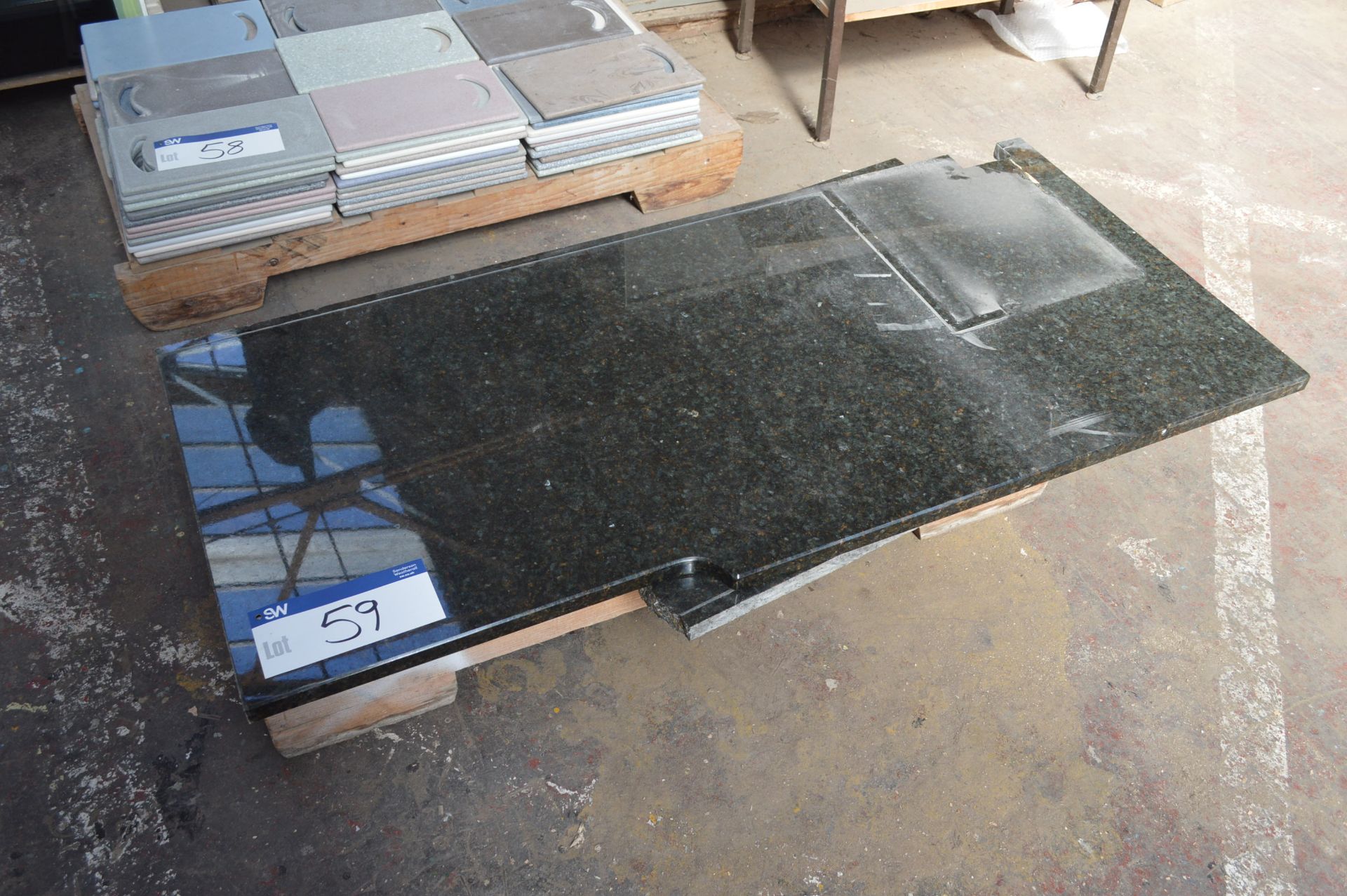 Assorted Granite Worktops, on pallet