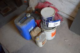 Assorted Lubricants & Fluids, as set out