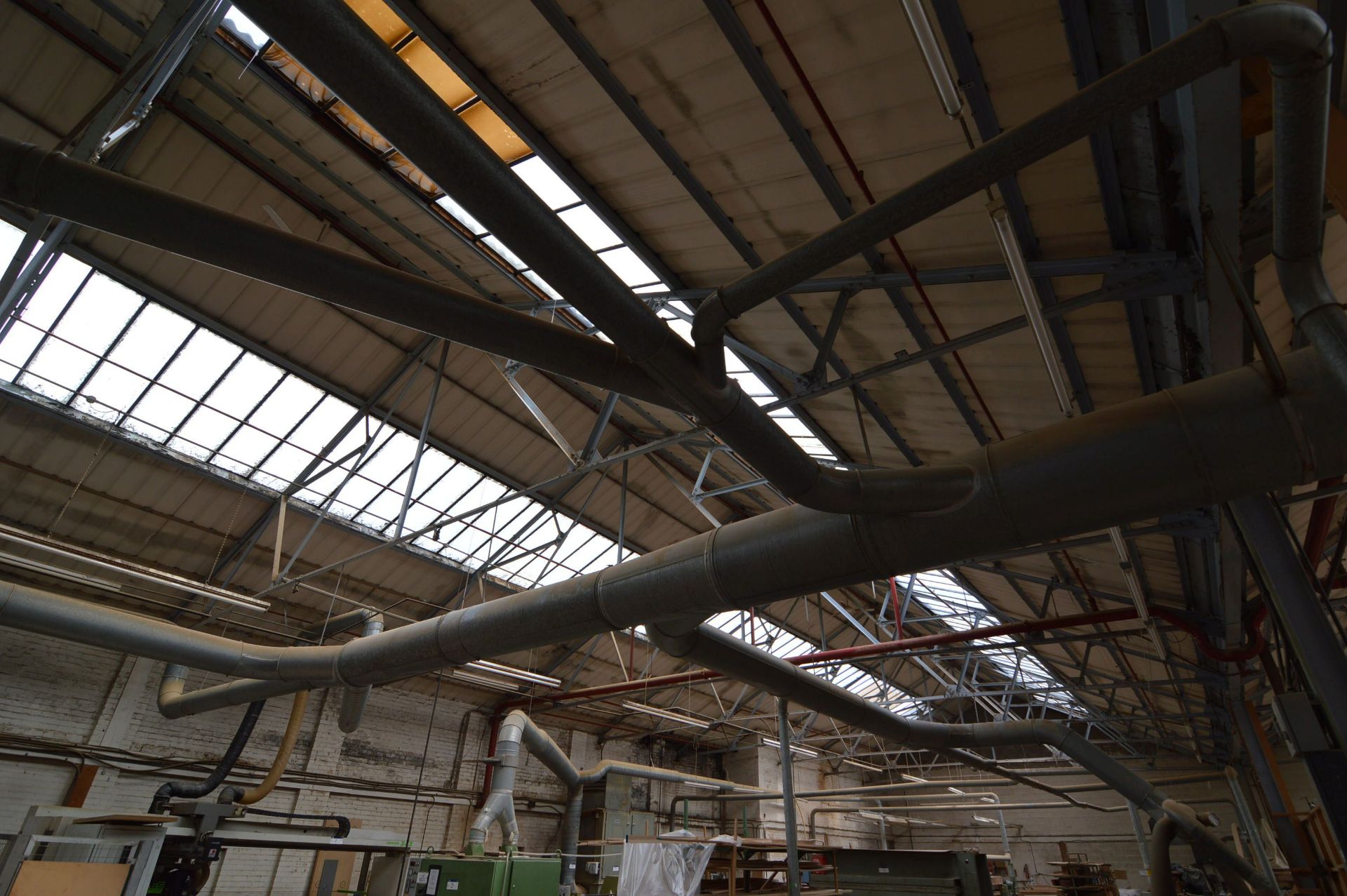 Galvanised Steel Ducting Throughout Factory (excluding lot 14)