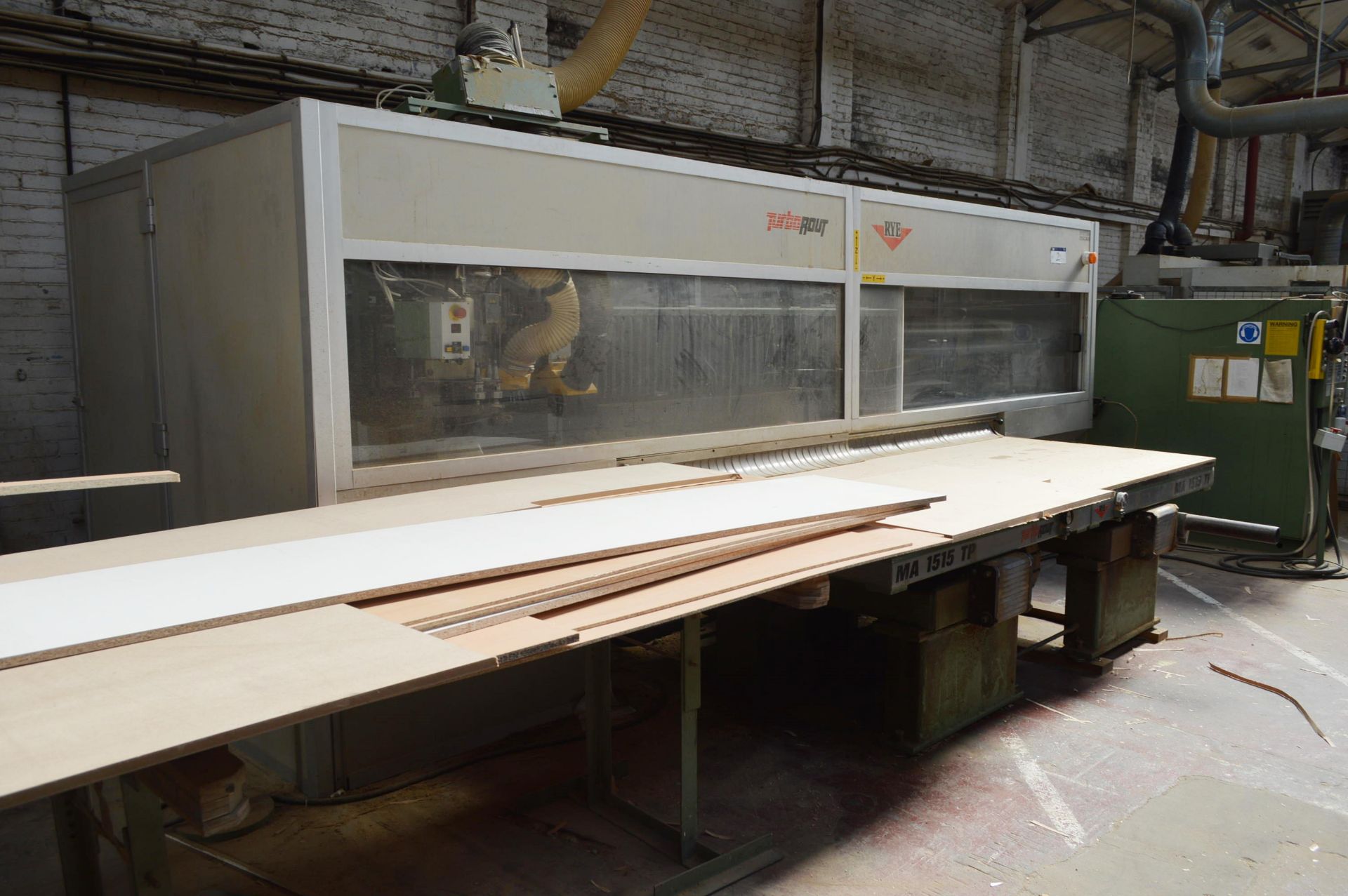 Rye MA 1515 TP 3000 x 1500 TWIN BED CNC ROUTER, serial no. 154, lifting layout A3 MA 1671, weight - Image 2 of 14