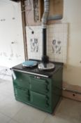 Aga GC GAS FIRED COOKER, serial no. 31156, approx. 1m wide