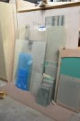 Assorted Glass & Mirror Panels, as set out