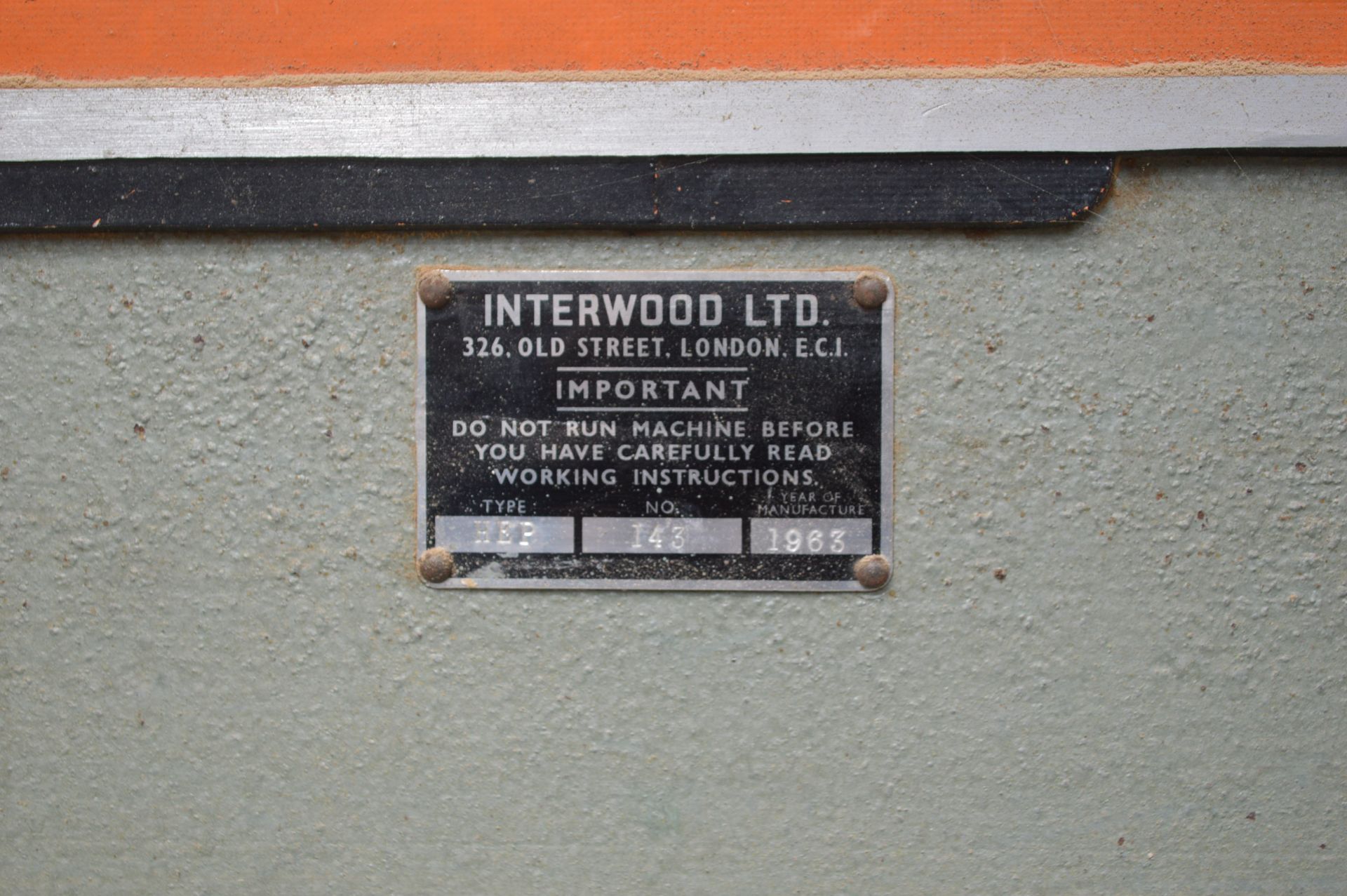 Interwood HEP 10ft x 5ft DAYLIGHT PRESS, serial no. 143, with electro-hydraulic power pack - vendors - Image 6 of 6