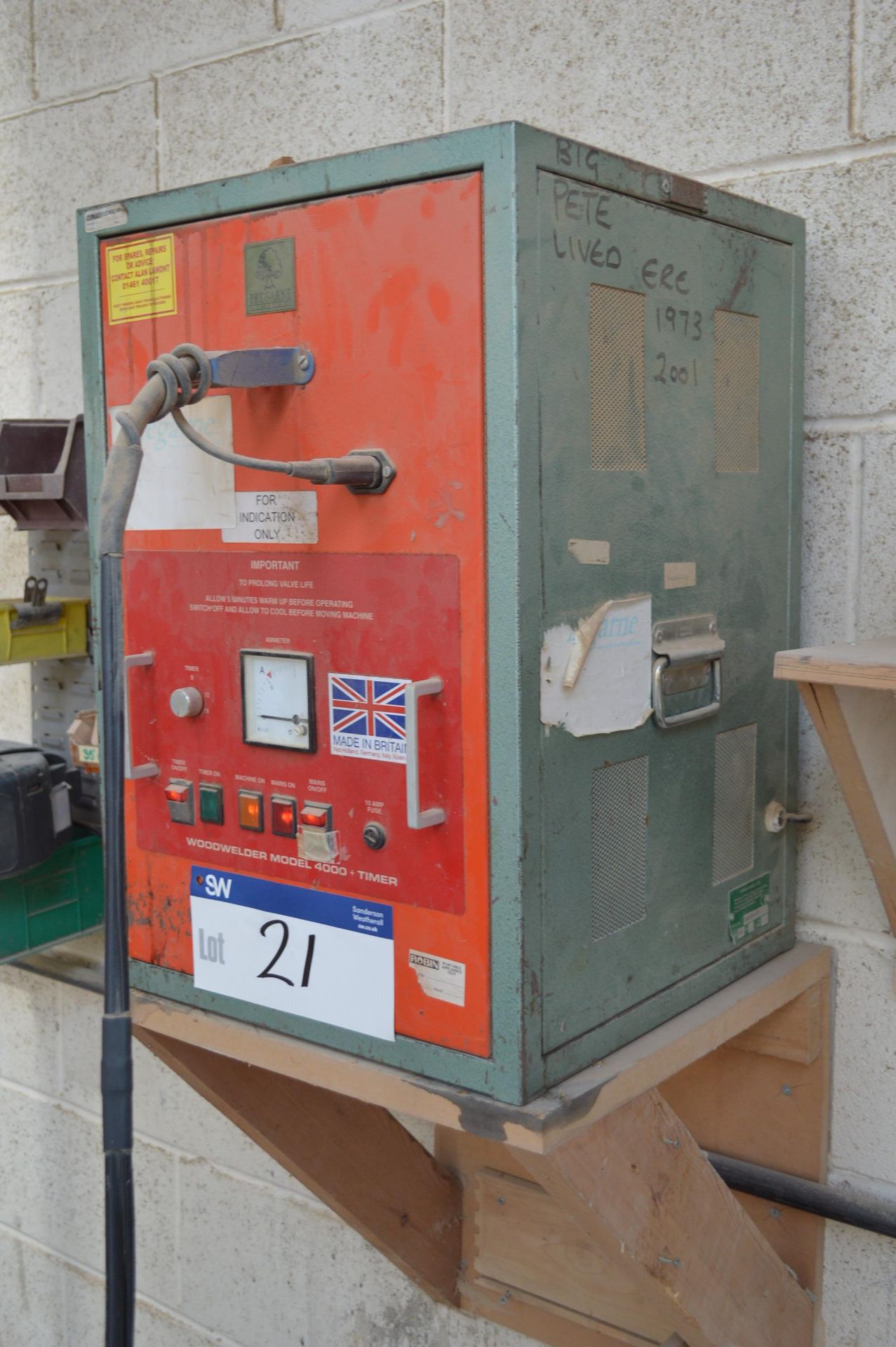 Tregarne 4000 RF Wood Welder, with timer, serial no. 99003/4T, 230V, operating frequency 27.12 - Image 2 of 3