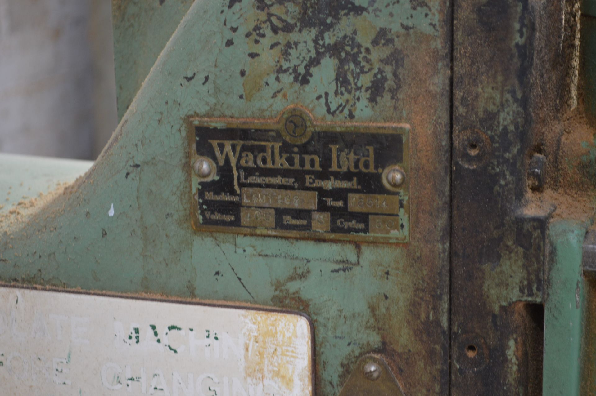 Wadkin LSM ROUTER, serial no. 1268, with tooling - Image 4 of 6