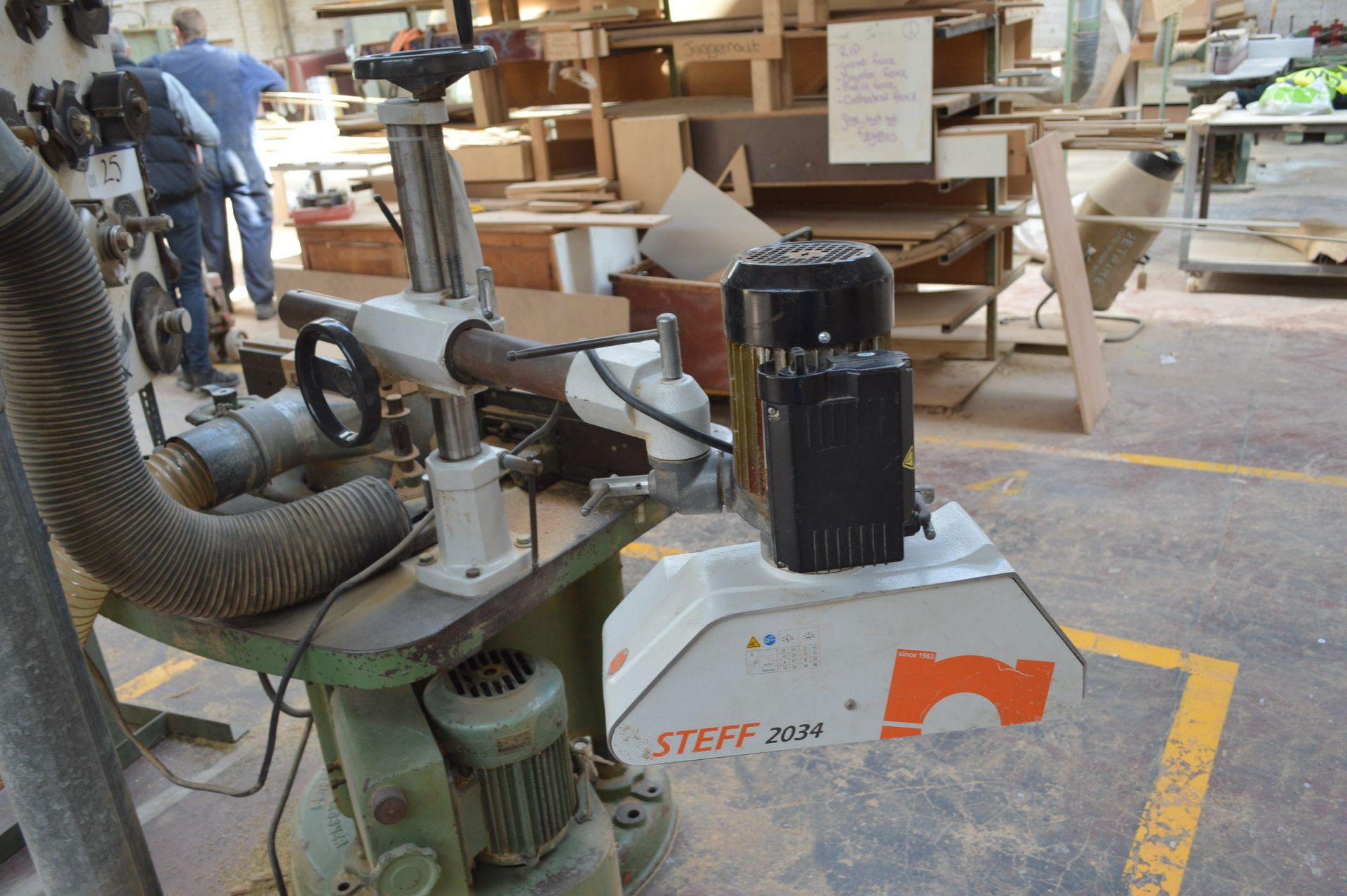 Steff 2034 Power Feed Unit, serial no. 1271100439, with adjustable height stand - Image 2 of 3
